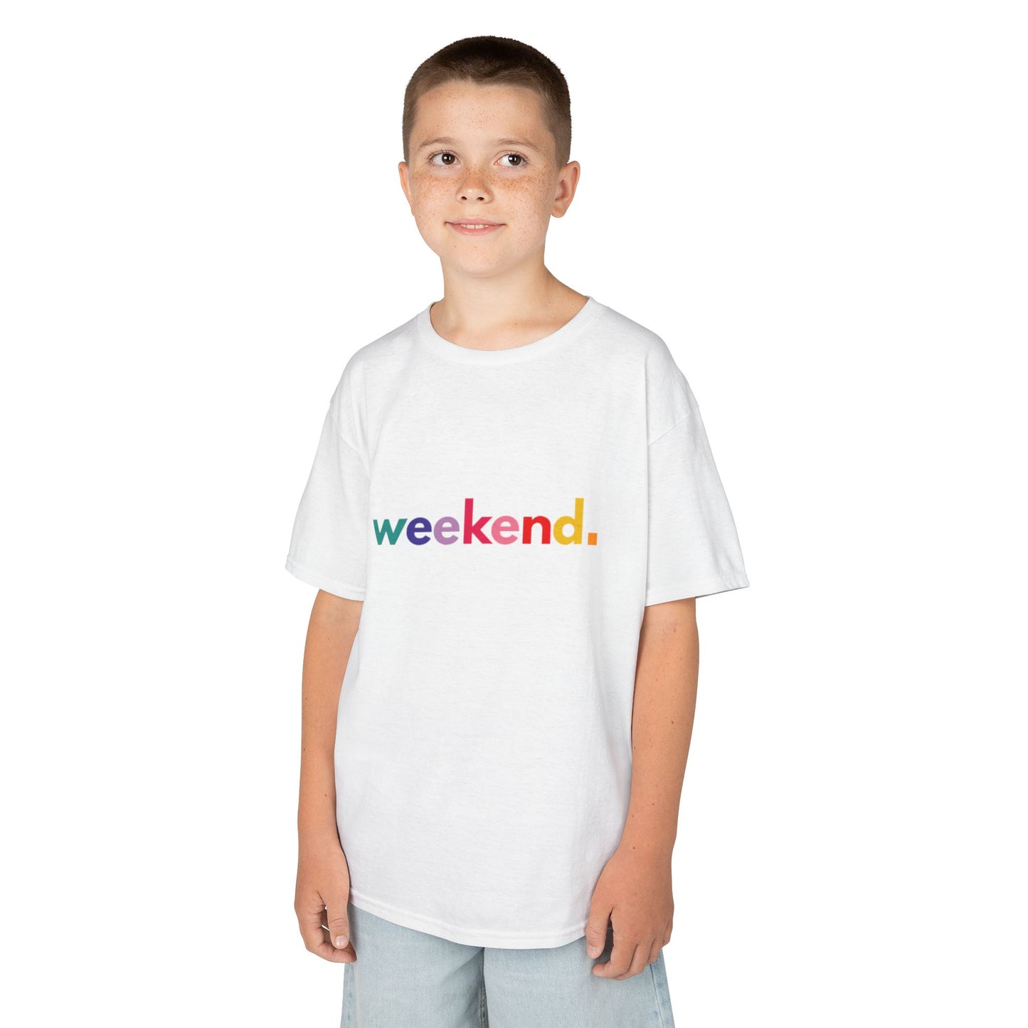 Kids Weekend T-Shirt - Fun & Colorful Cotton Tee for Playful Days