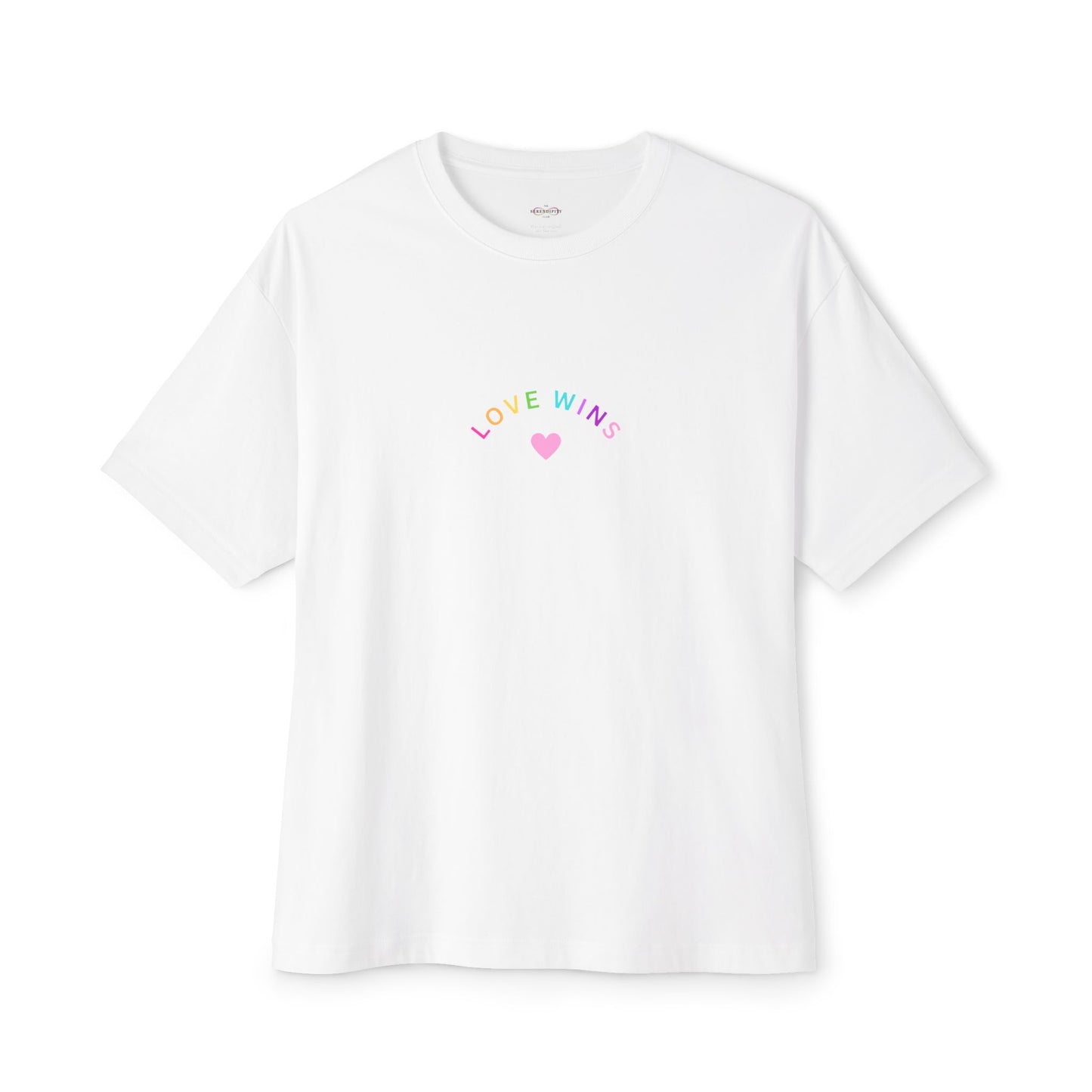 Colorful Love Wins Oversized Tee